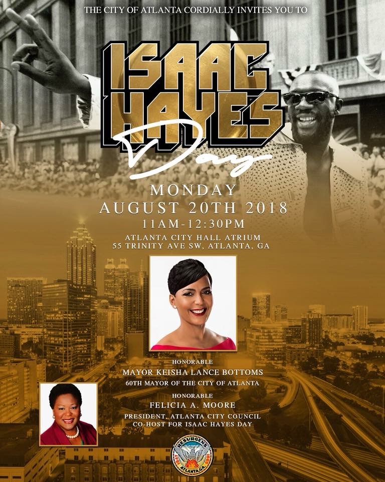 Isaac Hayes Day, August 20, 2018